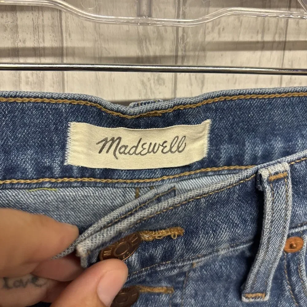 Womens Size 27 Madewell High Rise Denim Shorts EUC